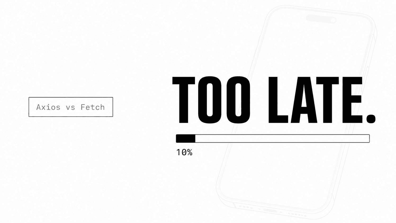 React Native's fetch() Is Slow. Here's Why And the Fix.